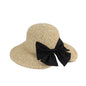 HEATHERED STRAW BOW HAT