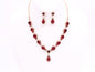 MULTI STONE LUXURY NECKLACE SET GOLD