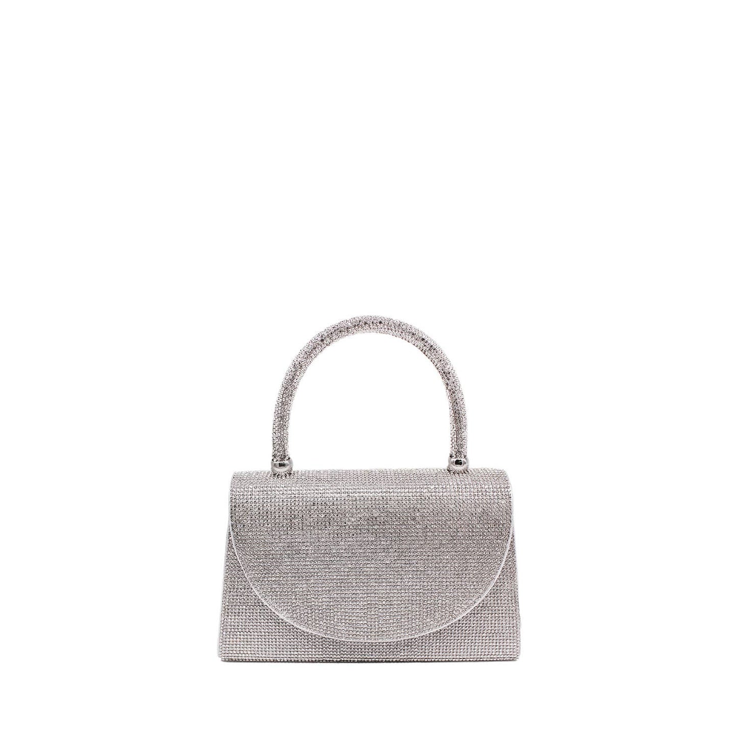 Rhinestone Bejeweled Top Handle Bag