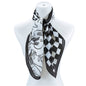 Checkered Silk Fashion Scarf