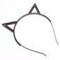 POINTY RHINESTONED CAT EARS HEADBAND
