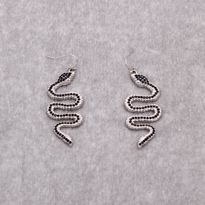Snake Rhinestone Earrings