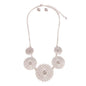 VINTAGE  FLOWER  NECKLACE