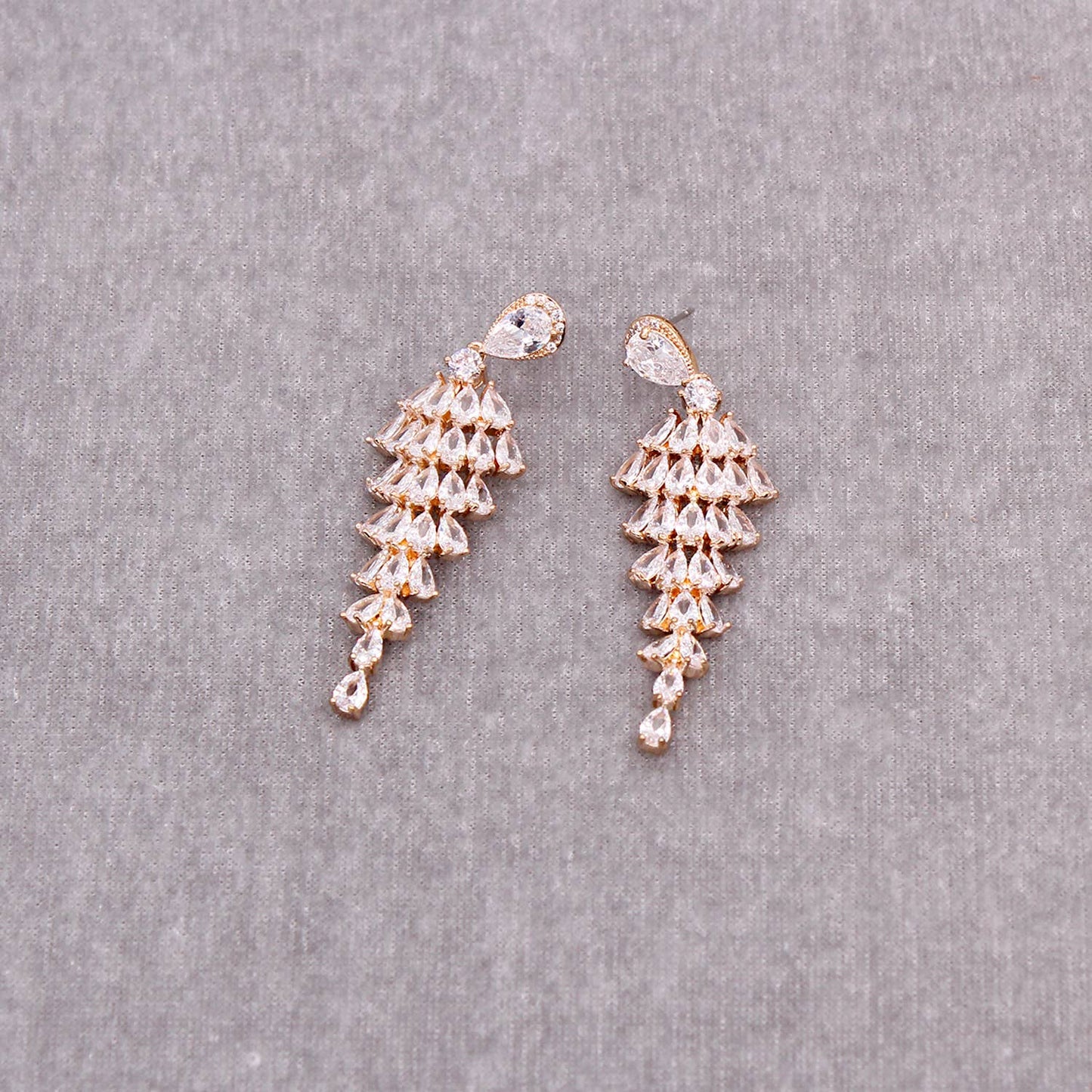 Luxury Cubic Zirconia Drop Earrings