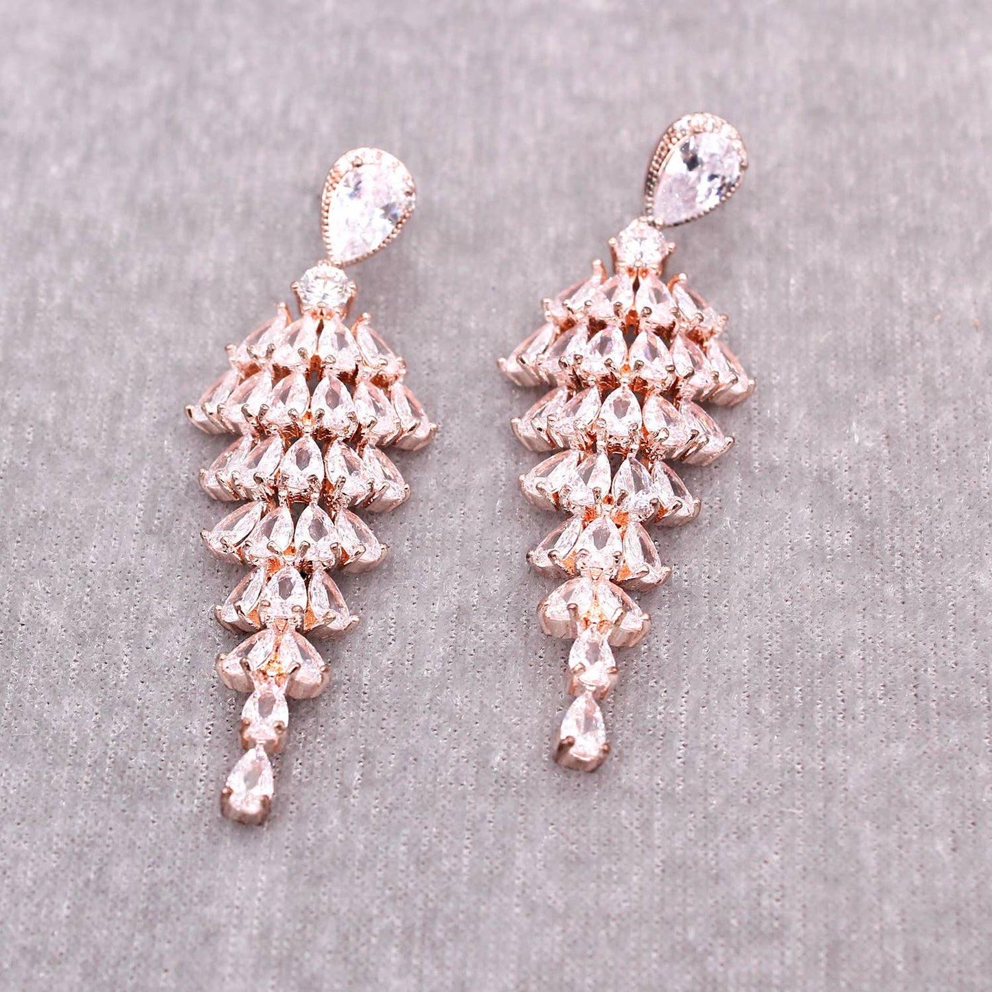 Luxury Cubic Zirconia Drop Earrings