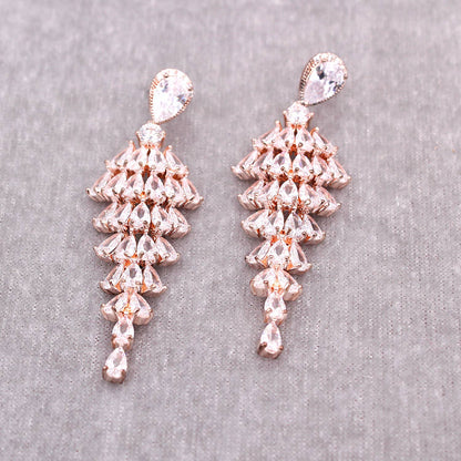 Luxury Cubic Zirconia Drop Earrings